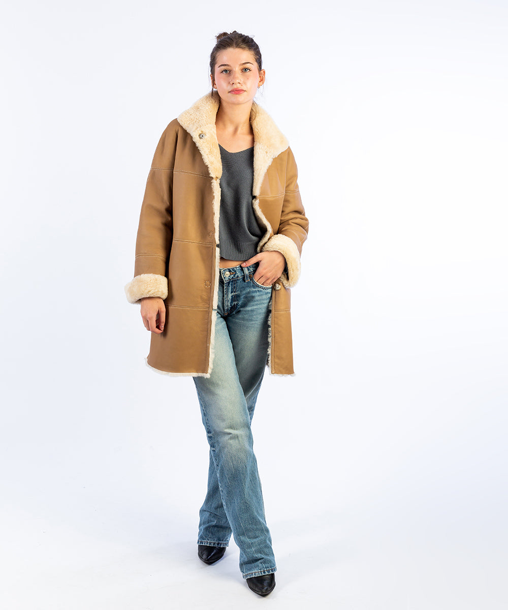 Abrigo Reversible Chaquetones De Piel Vuelta Abrigo Piel Vuelta