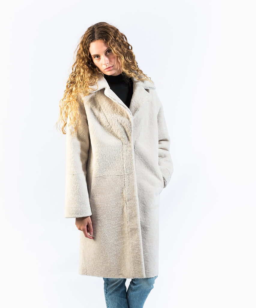 Abrigo piel vuelta reversible