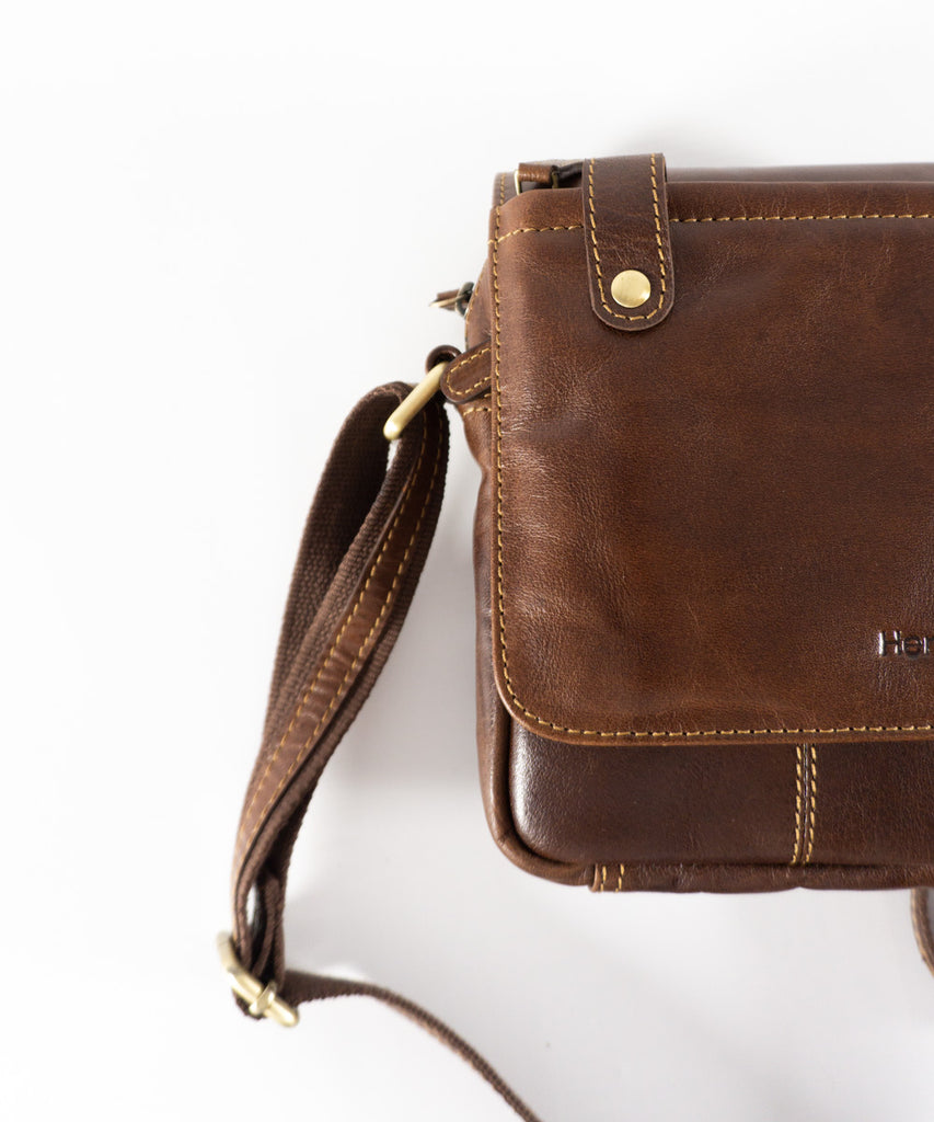 Bolso piel envejecida grande