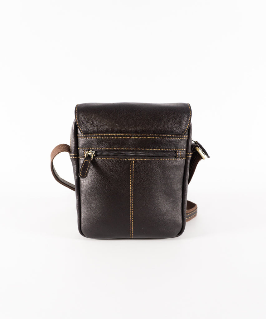 Bolso piel marrón grande