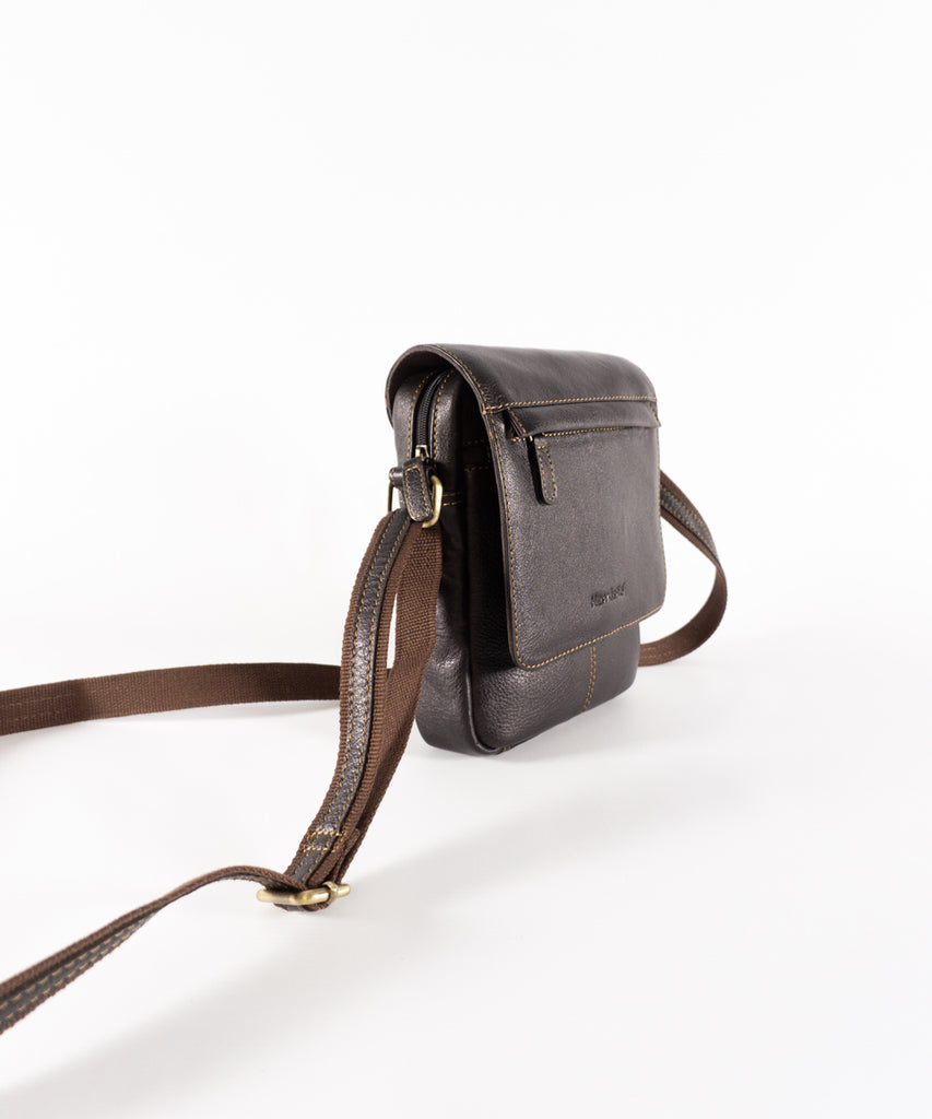 Bolso piel marrón grande