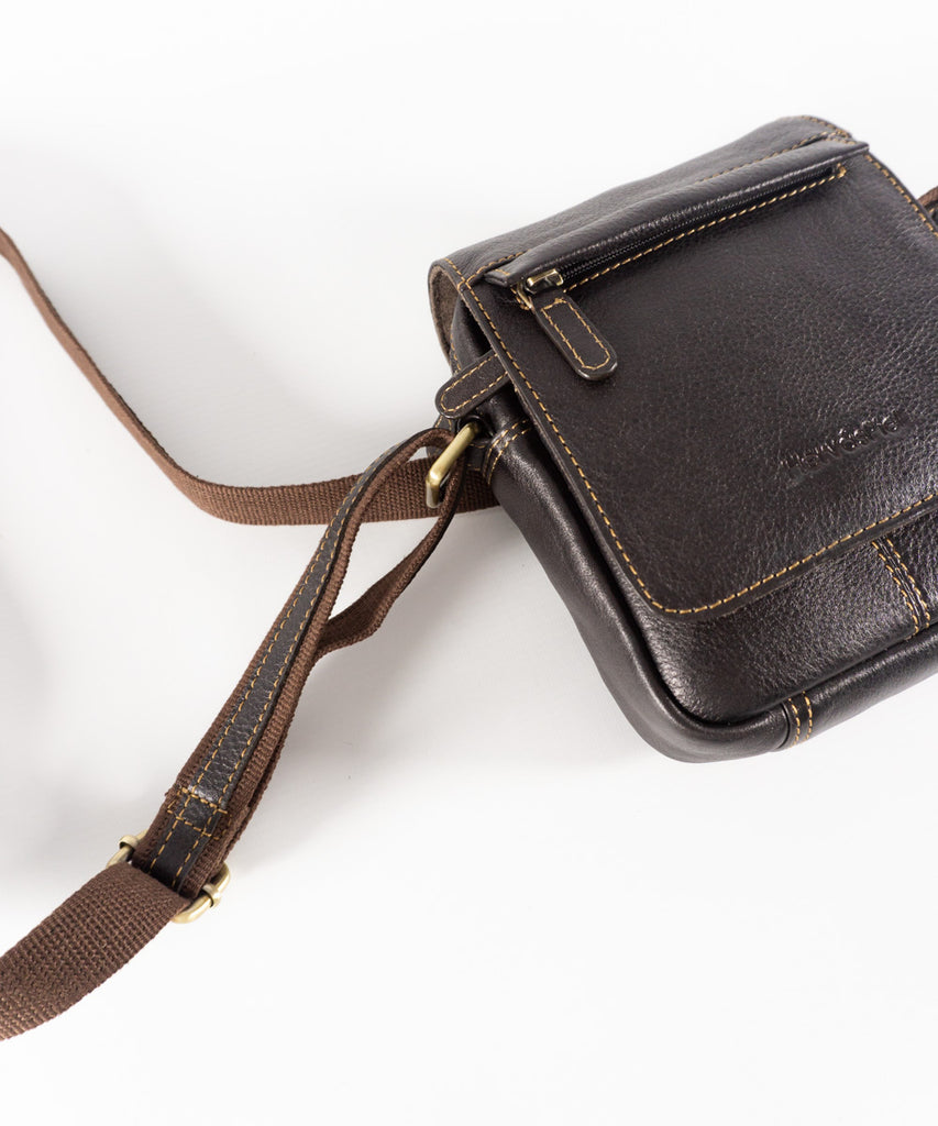 Bolso piel marrón pequeño