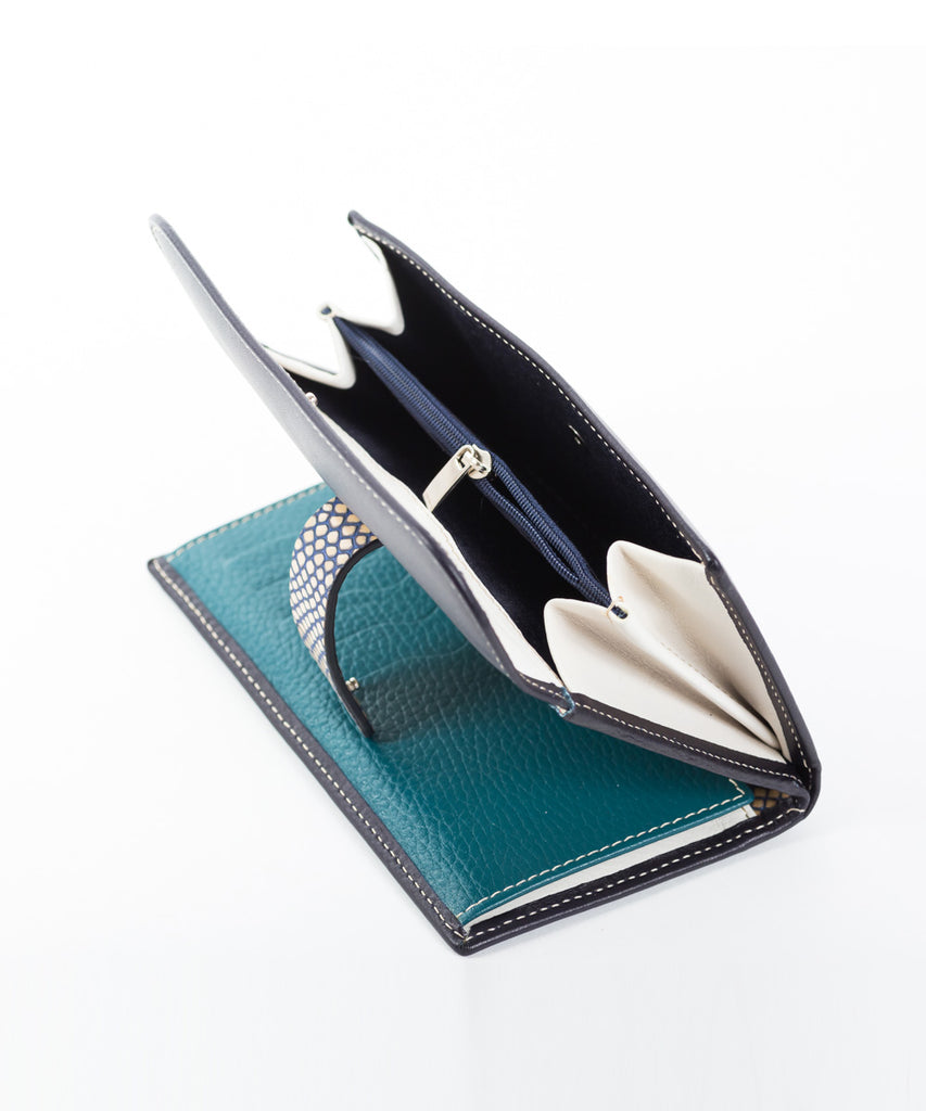 Cartera piel correilla serpiente