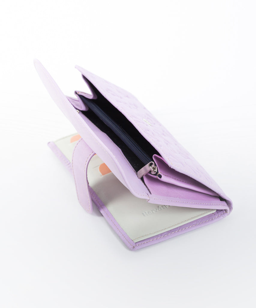 CARTERA BILLETERO MONEDERO PIEL ESTAMPADO MUJER