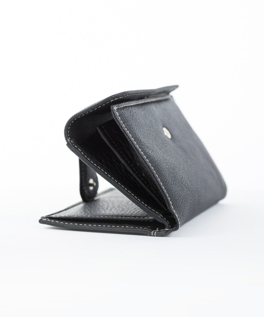 Cartera piel pelo estampado monedero