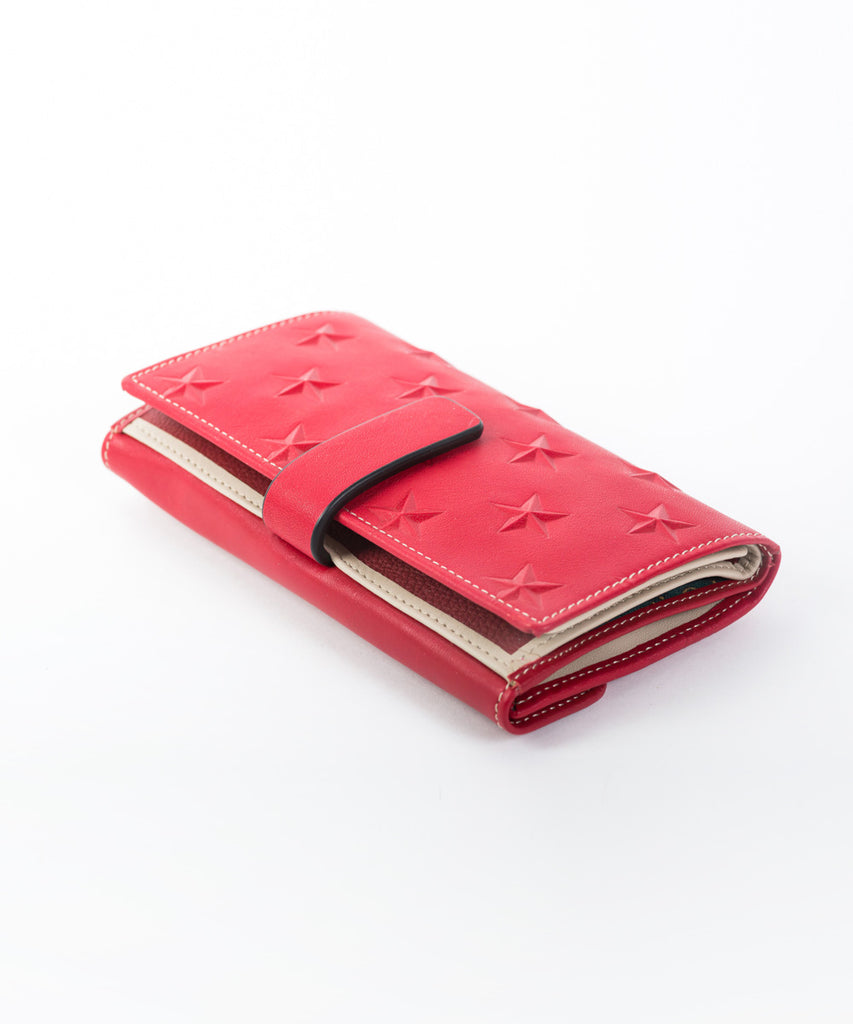 Cartera piel estrellitas