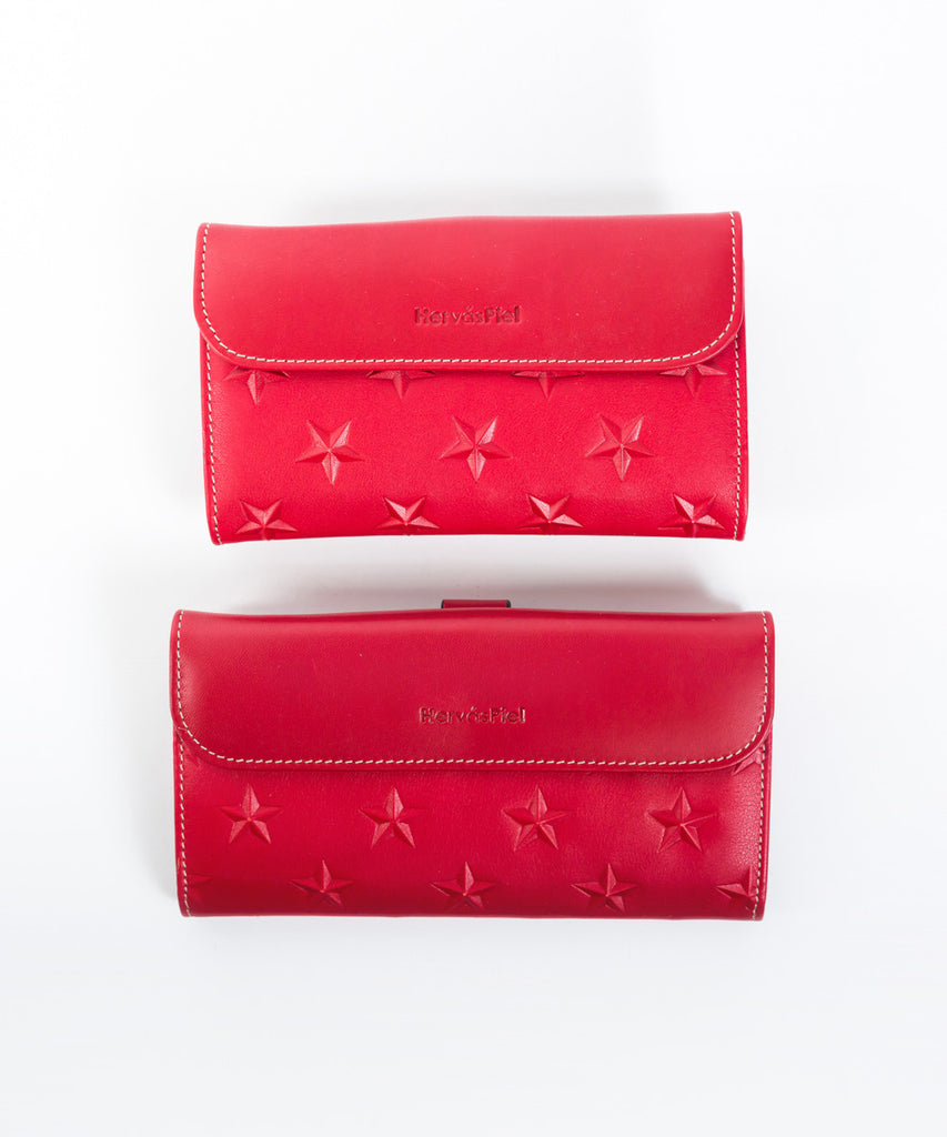 Cartera piel estrellitas