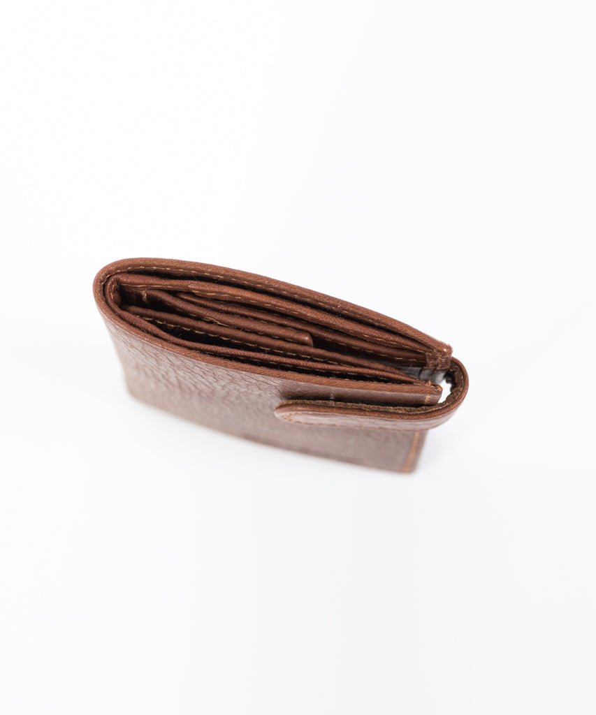 Cartera piel envejecida trabilla