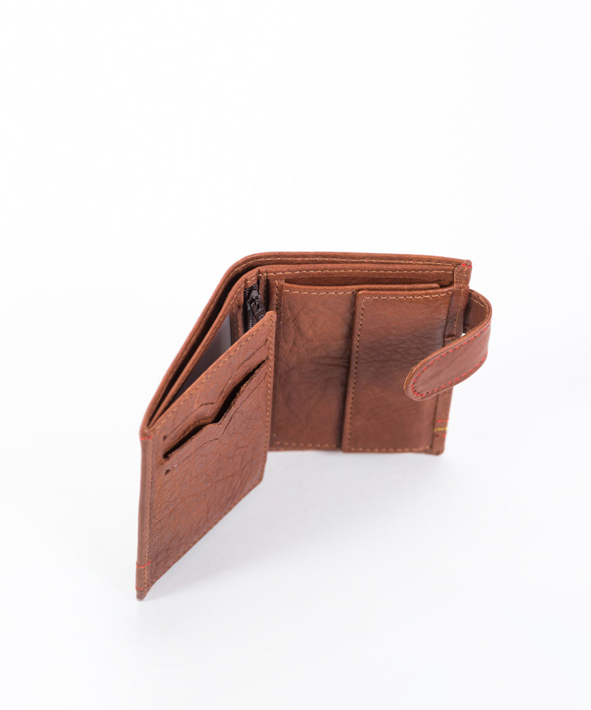 Cartera piel pespunte España