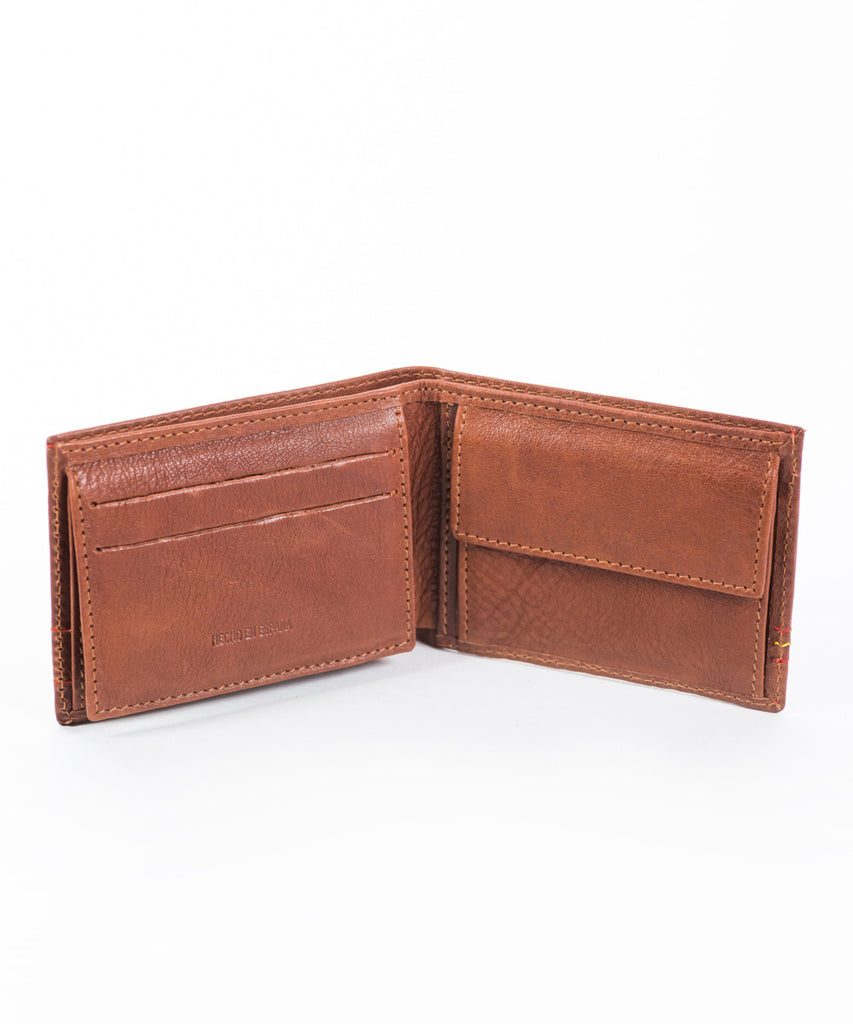 Cartera piel pespunte España