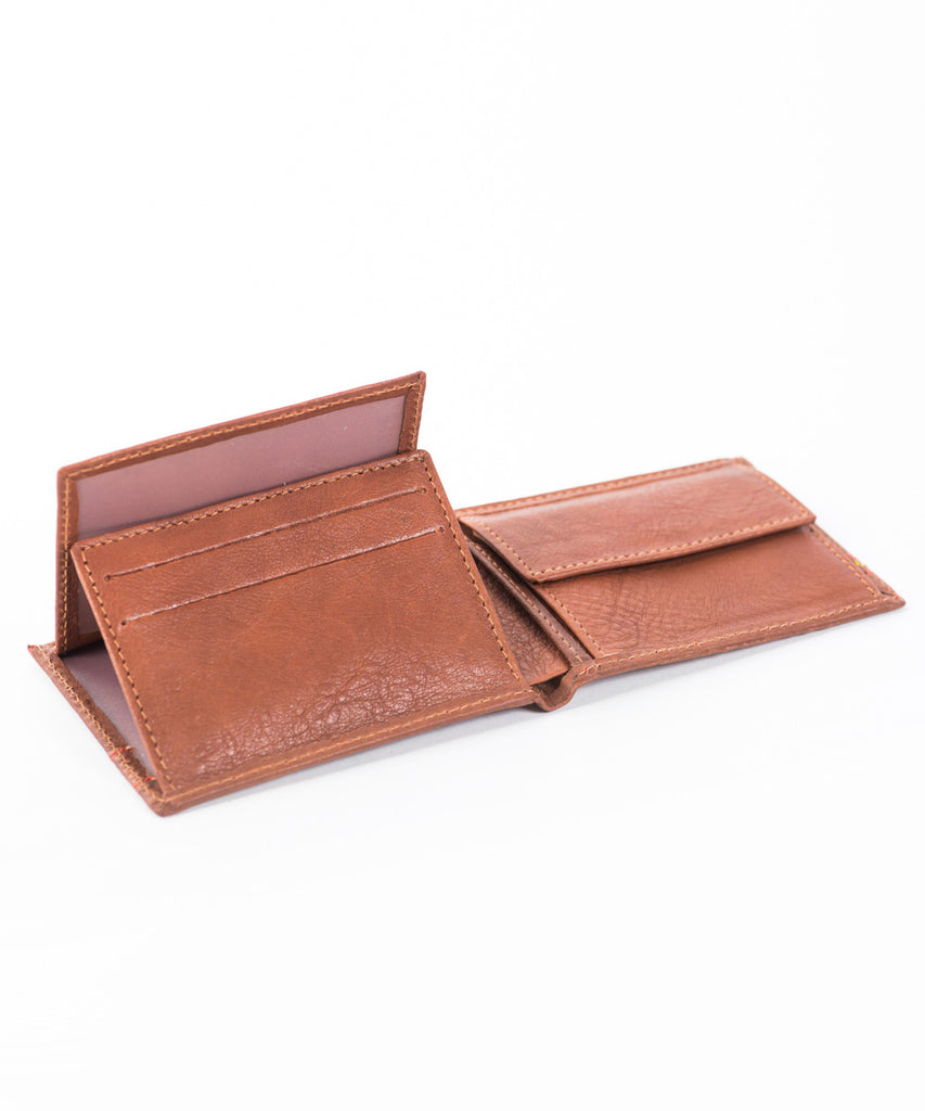 Cartera piel pespunte España