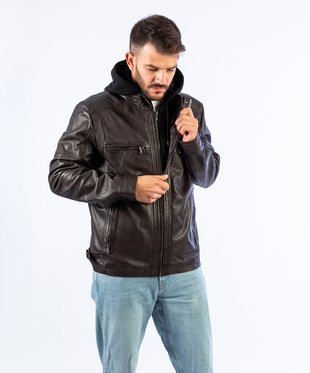 Abrigo Pelo Efecto Piel Abrigos De Hombre Lefties Cazadora Napa