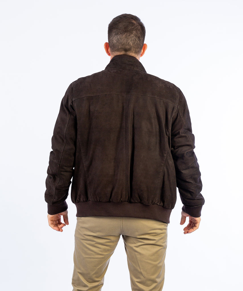 Cazadora nobuck ante puffer reversible