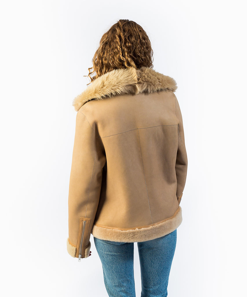 Cazadora piel vuelta mouton