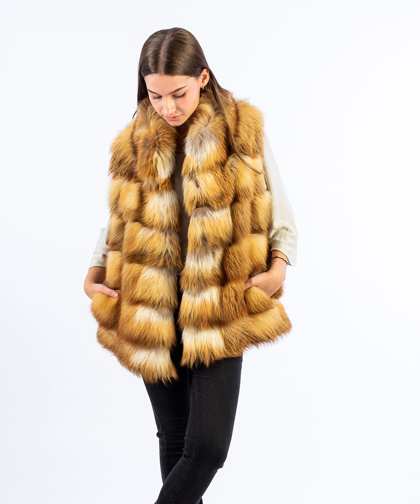 Chaleco zorro camel