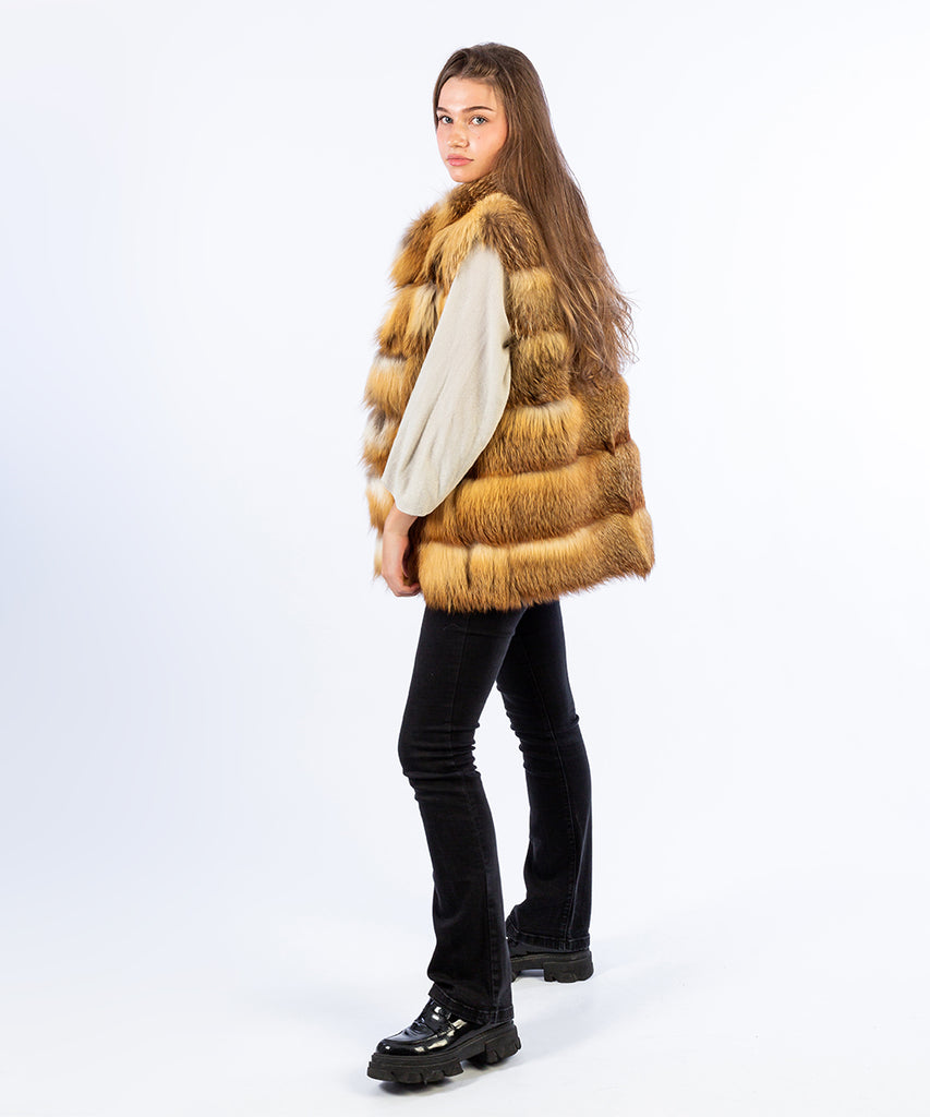 Chaleco zorro camel