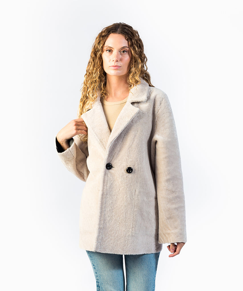 Chaquetón piel vuelta trench reversible