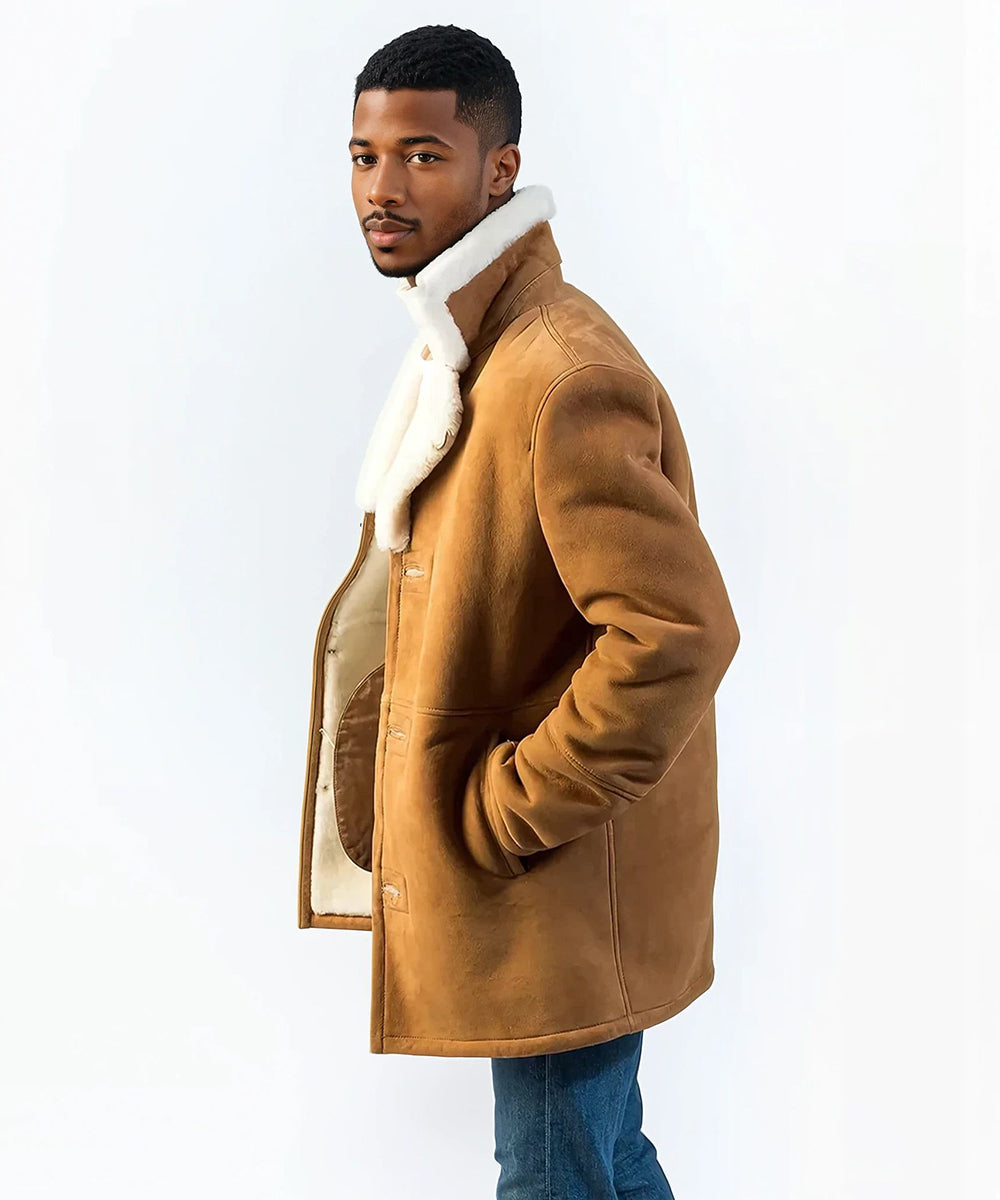 Lapped fur coat for men | HervásPiel