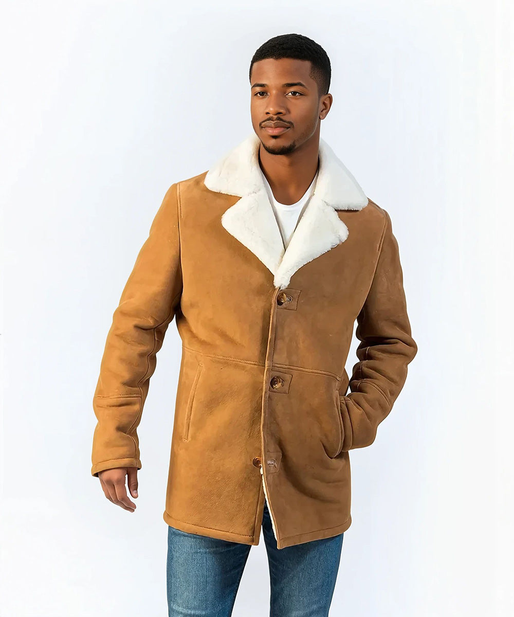 Lapped fur coat for men HervásPiel