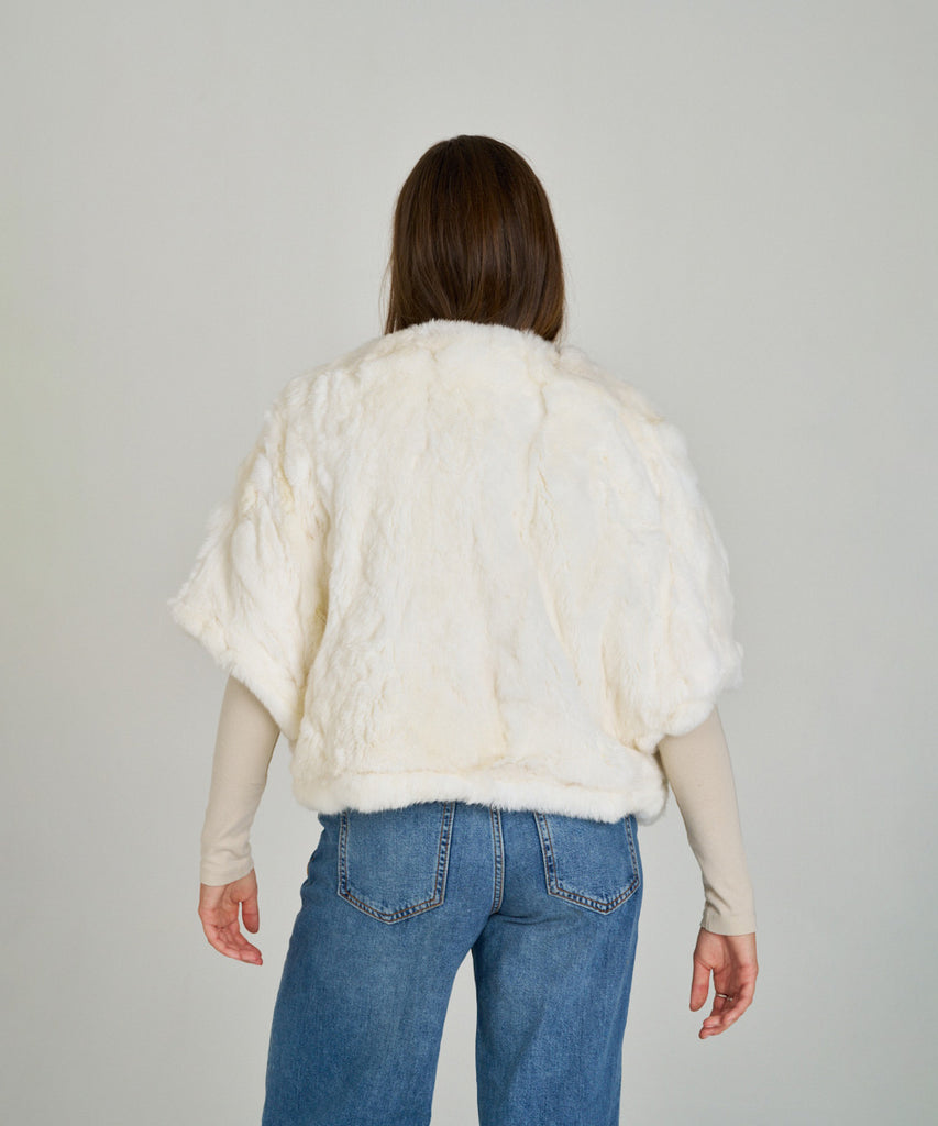Bolero corto de rex blanco