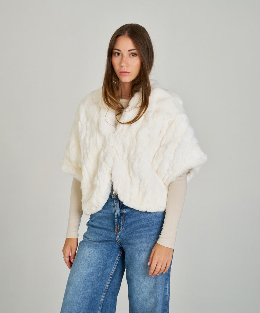 Bolero corto de rex blanco