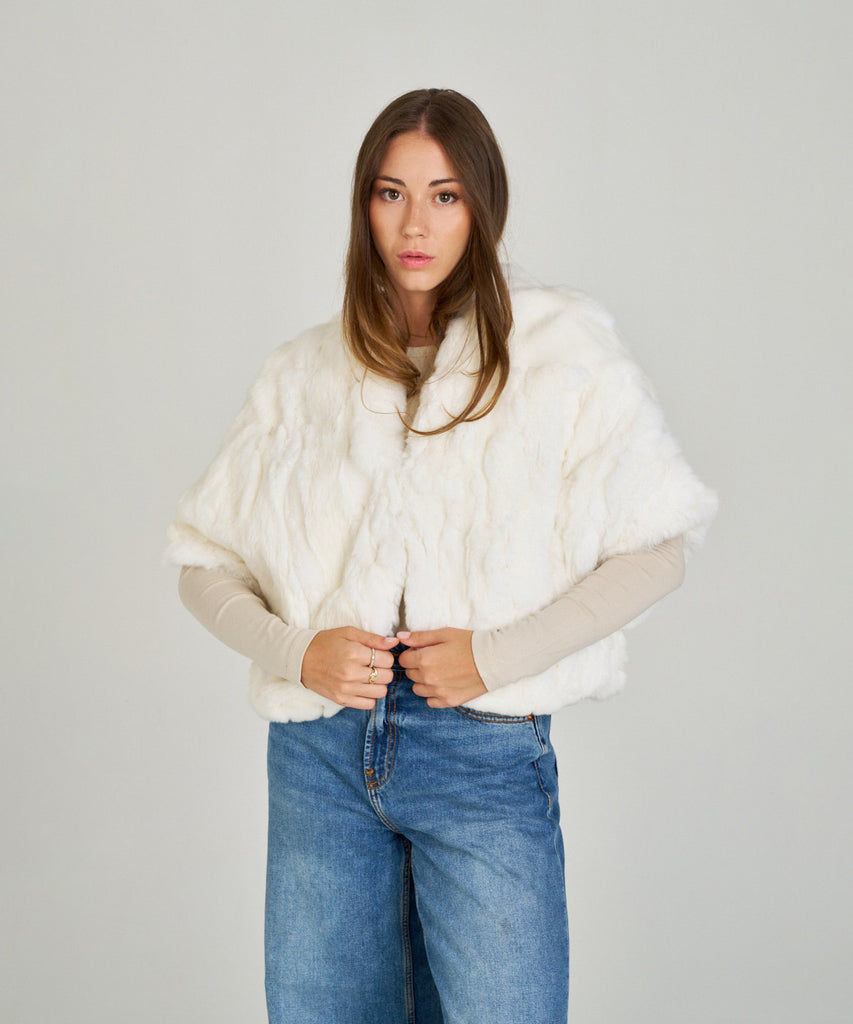 Bolero corto de rex blanco