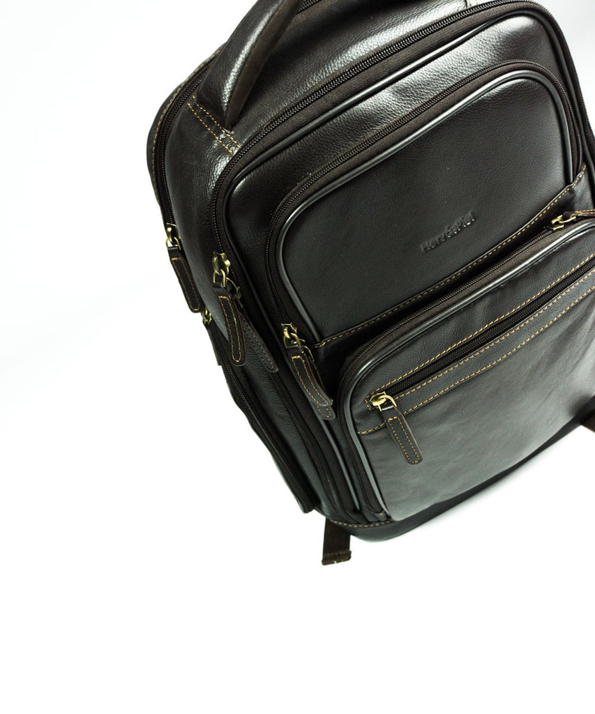 Mochila piel marrón