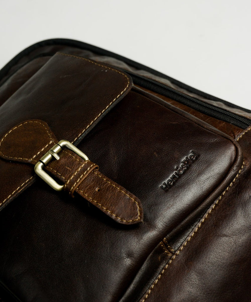 Mochila piel envejecida