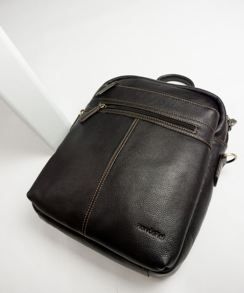 Mochila convertible marrón