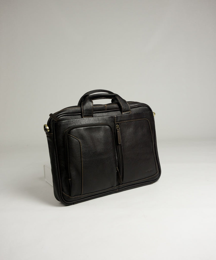 Portadocumentos piel marrón