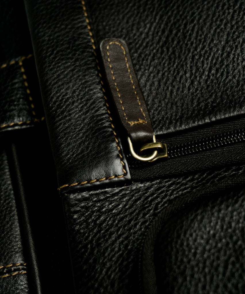 Portadocumentos piel marrón