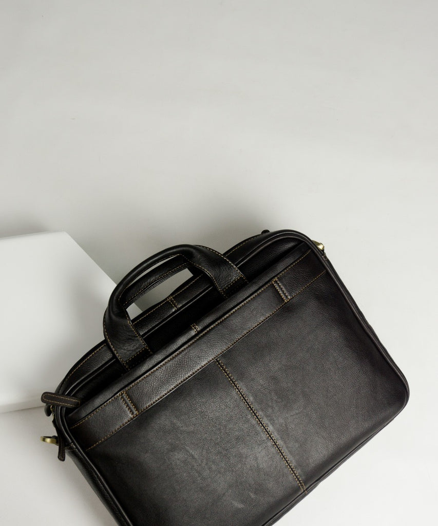 Portadocumentos piel marrón