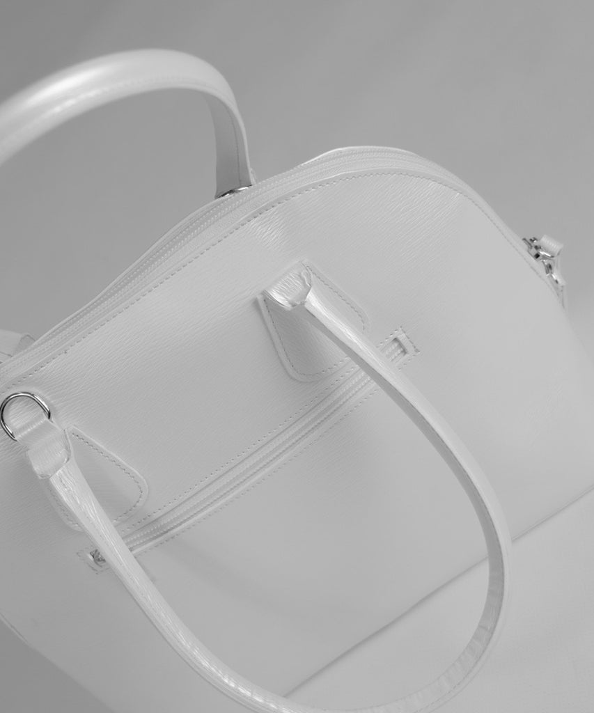 Bolso piel acabado acabado nacarado