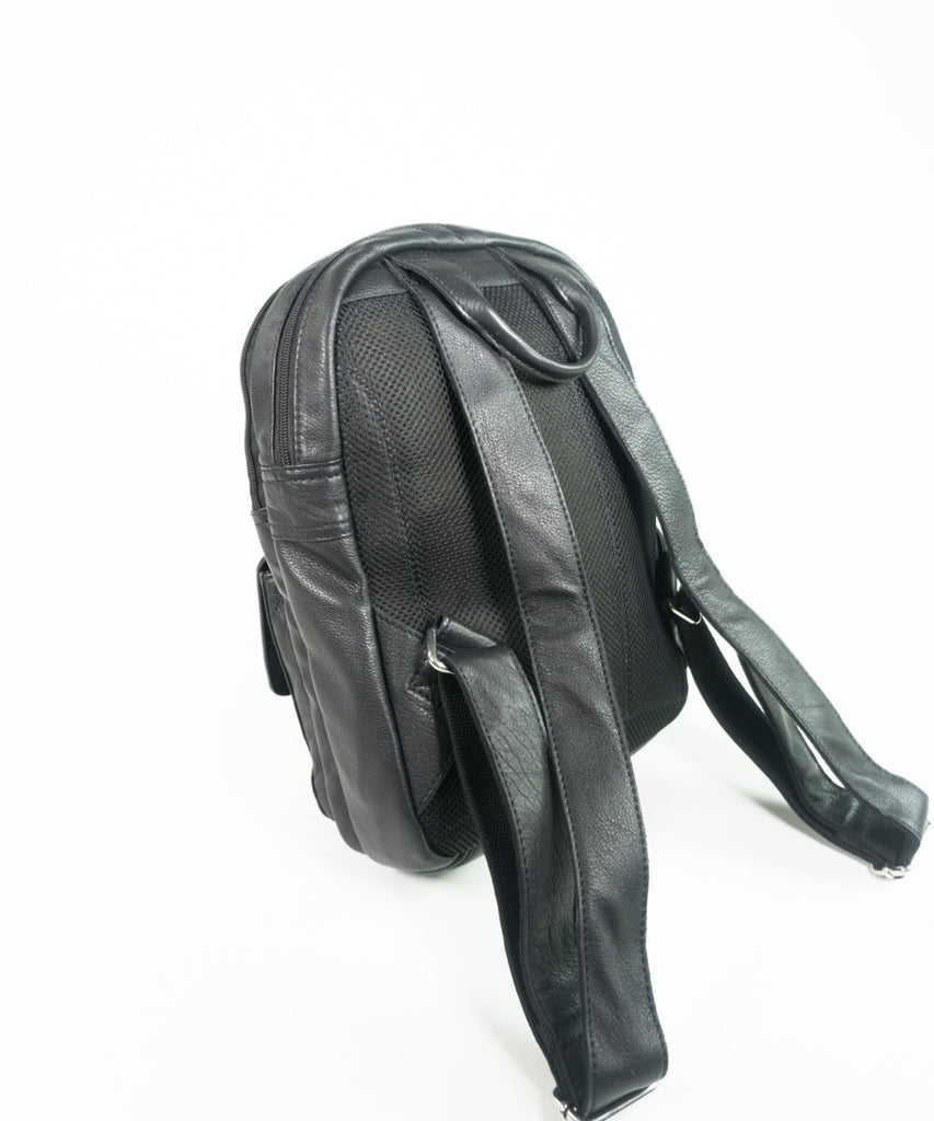 Mochila piel detalle doble hebilla