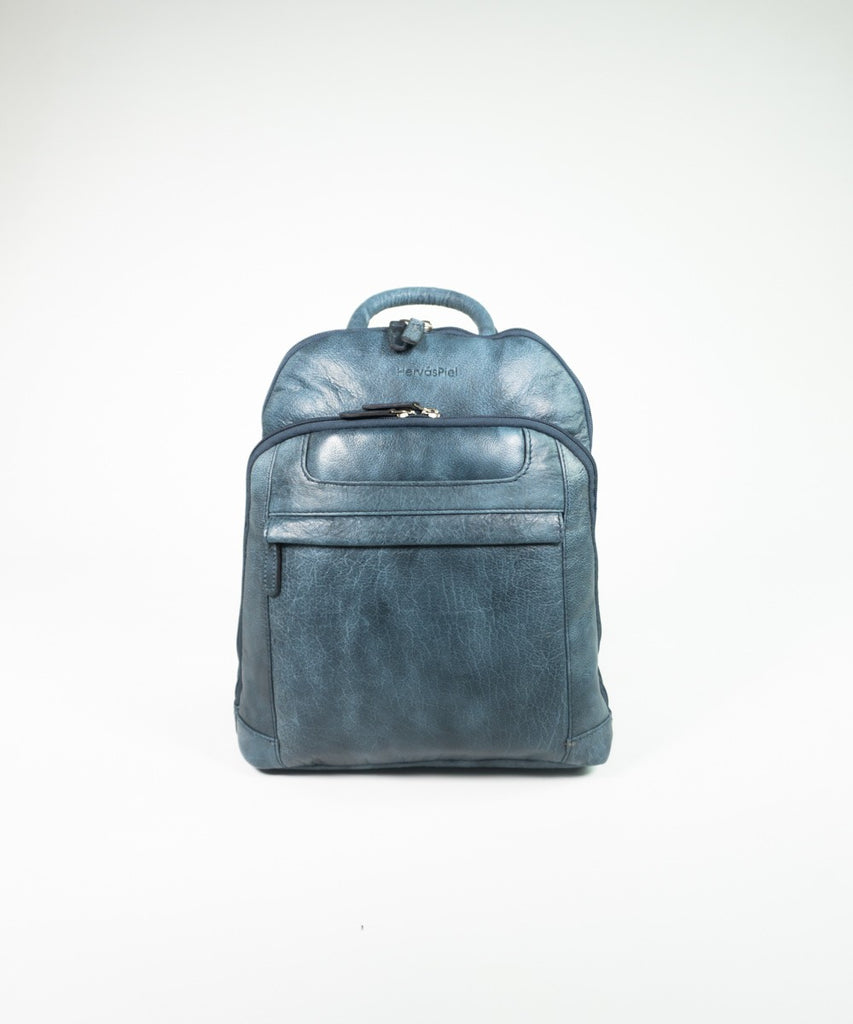 Mochila cuero efecto lavado