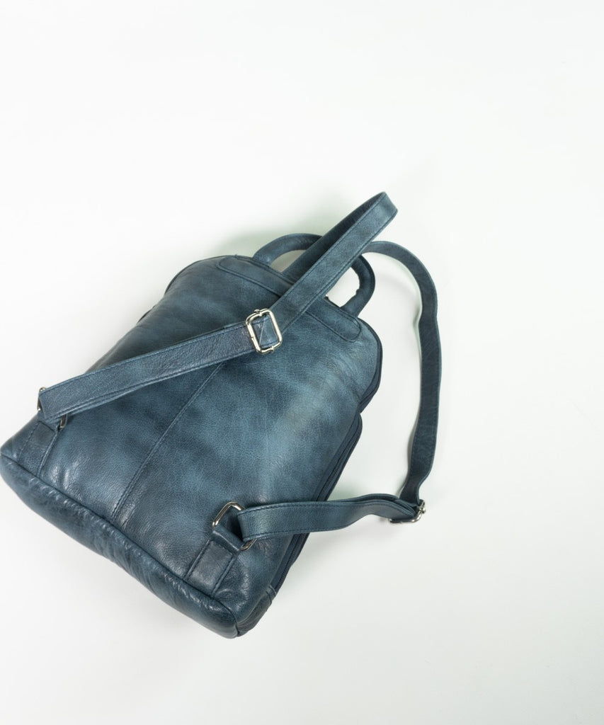 Mochila cuero efecto lavado