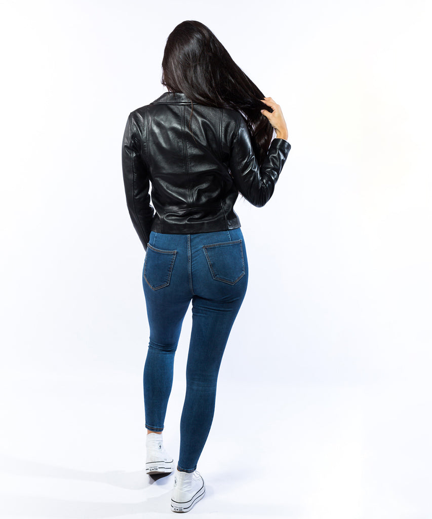 Cazadora perfecto napa negra