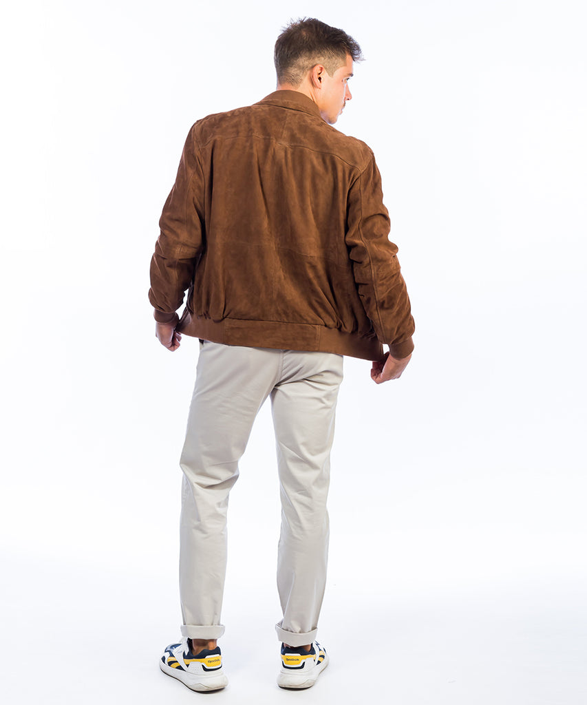 Cazadora de ante clásica