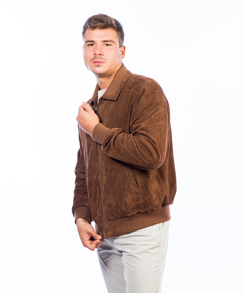 Cazadora de ante clásica