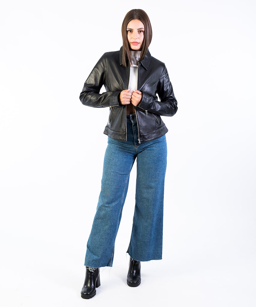 Cazador piel napa negro