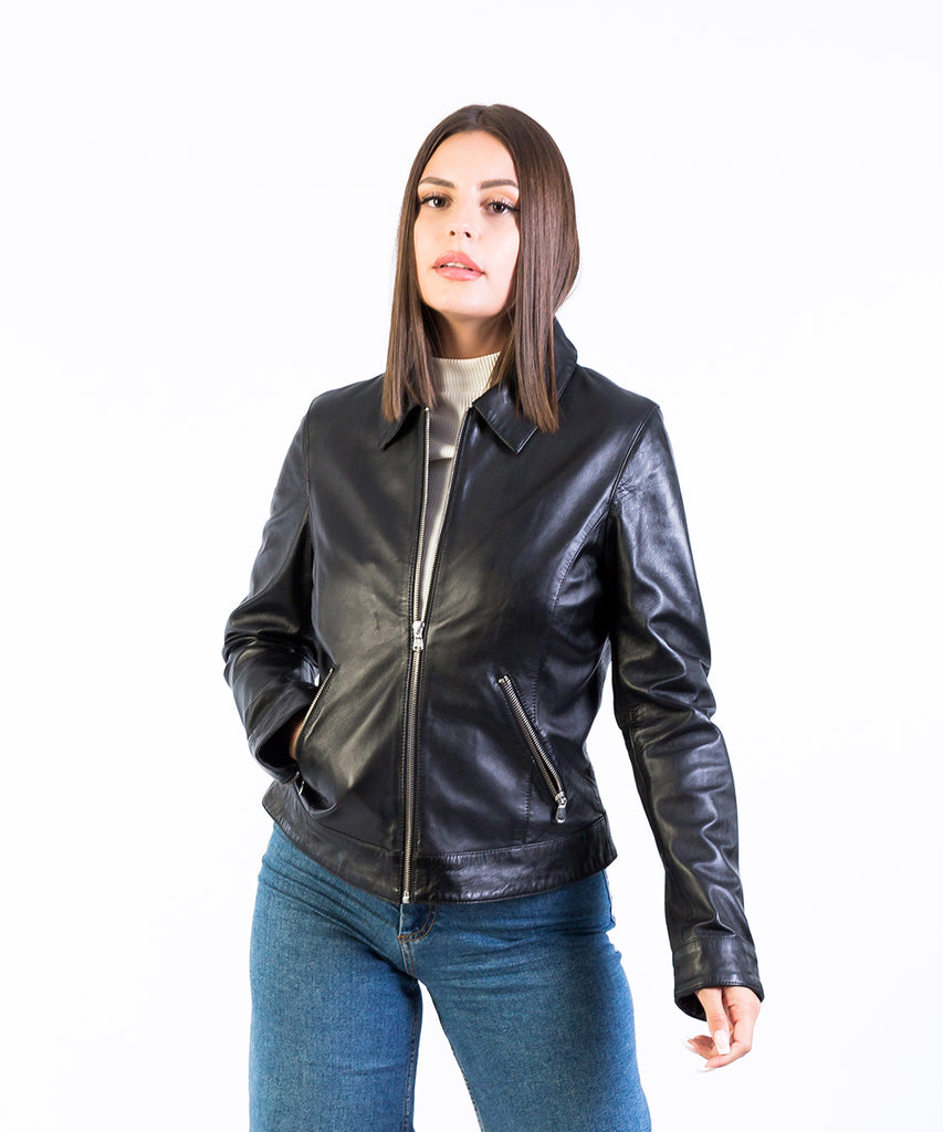 Cazador piel napa negro