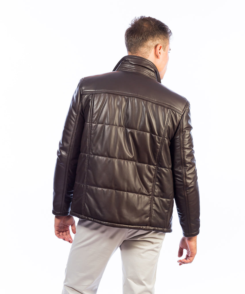 Chaqueta napa entrefino acolchado