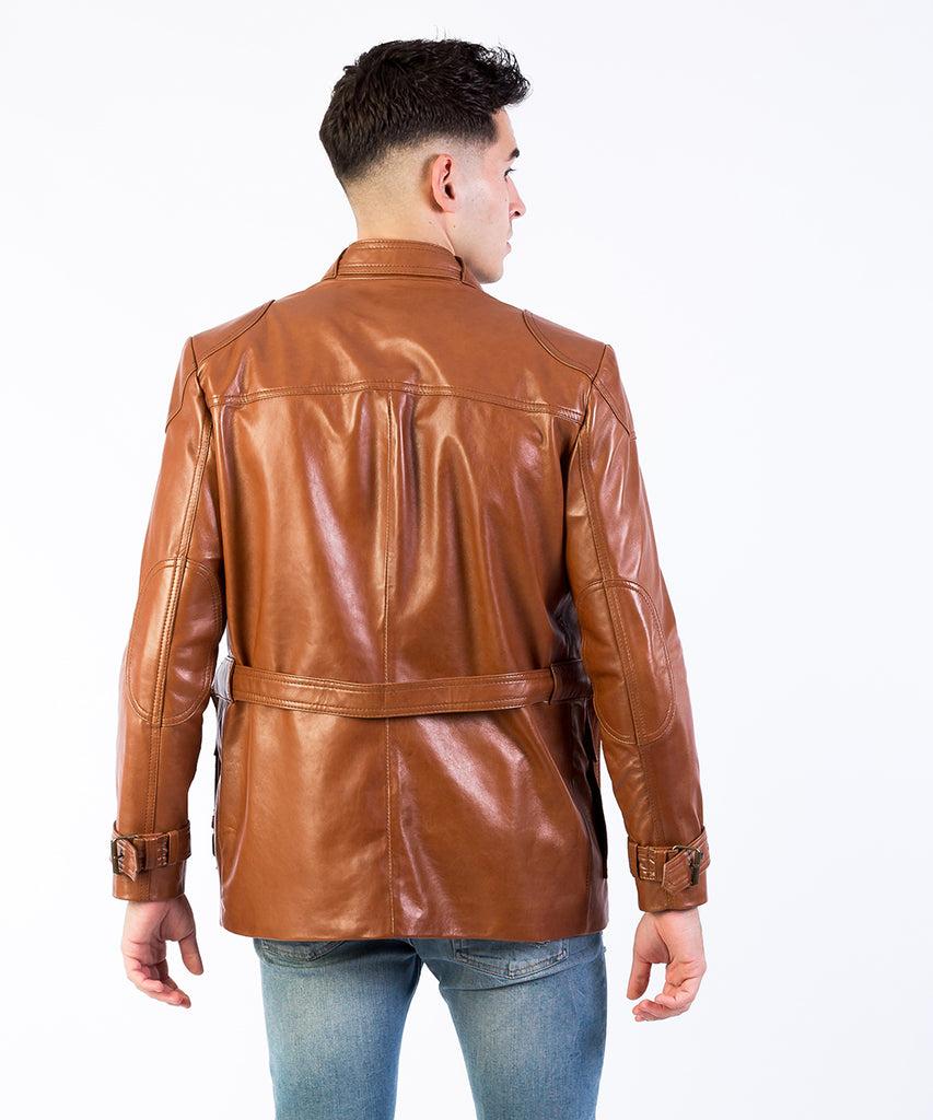 Chaqueta piel napa hombre