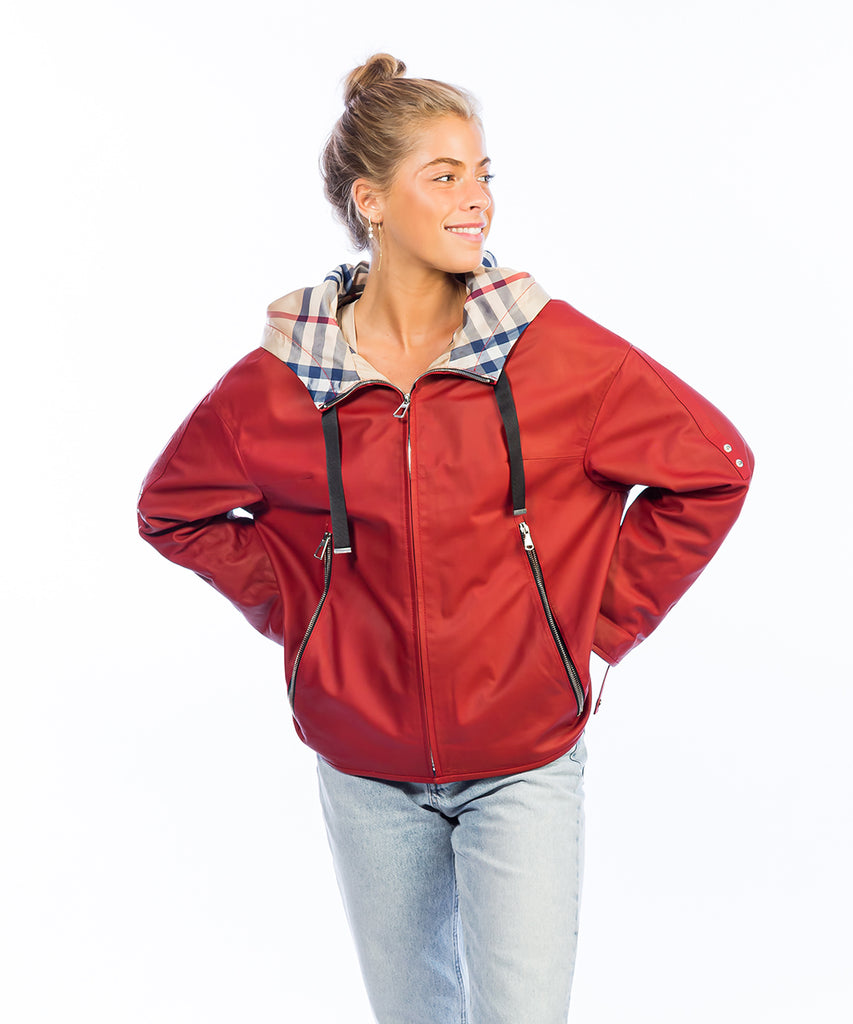 Chaqueta piel napa oversize