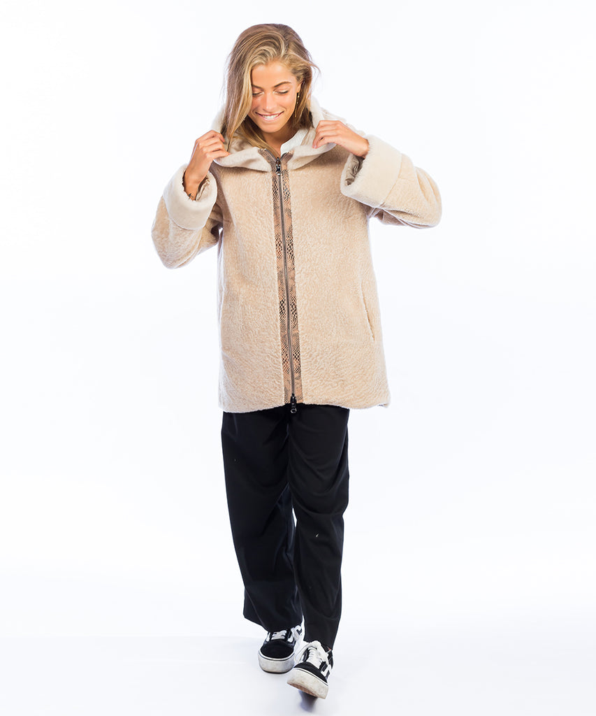 Chaquetón piel vuelta reversible