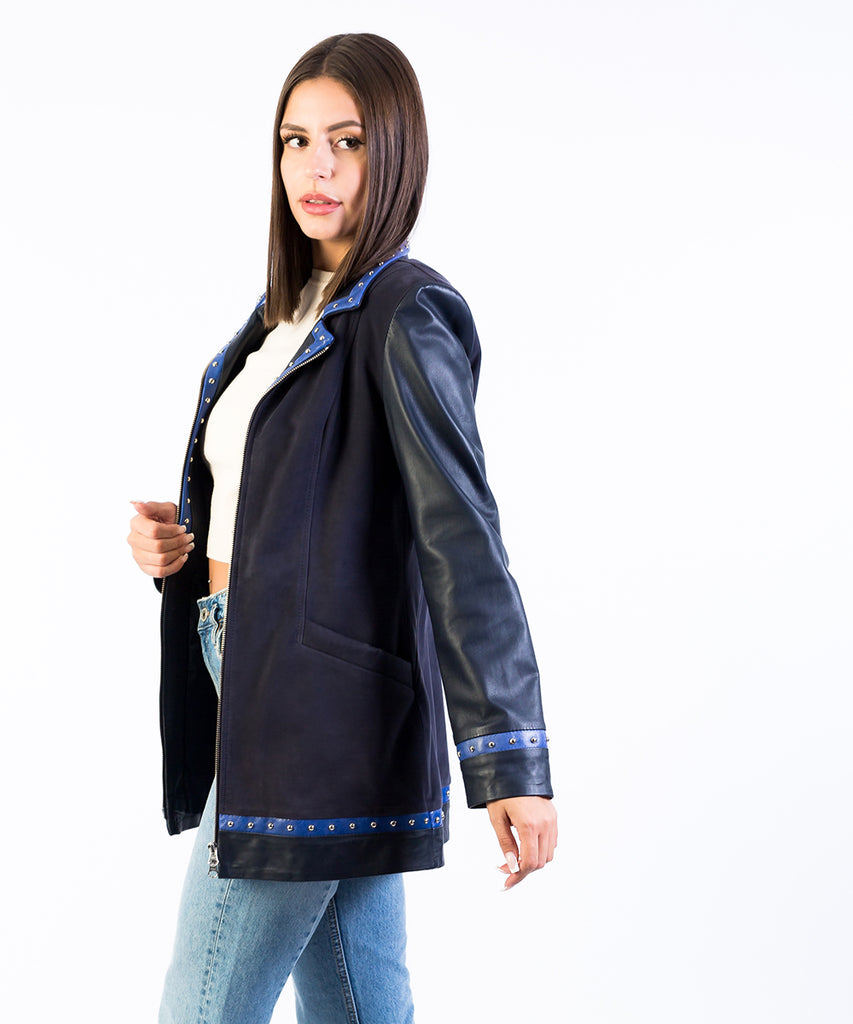 Levita piel napa tres cuartos