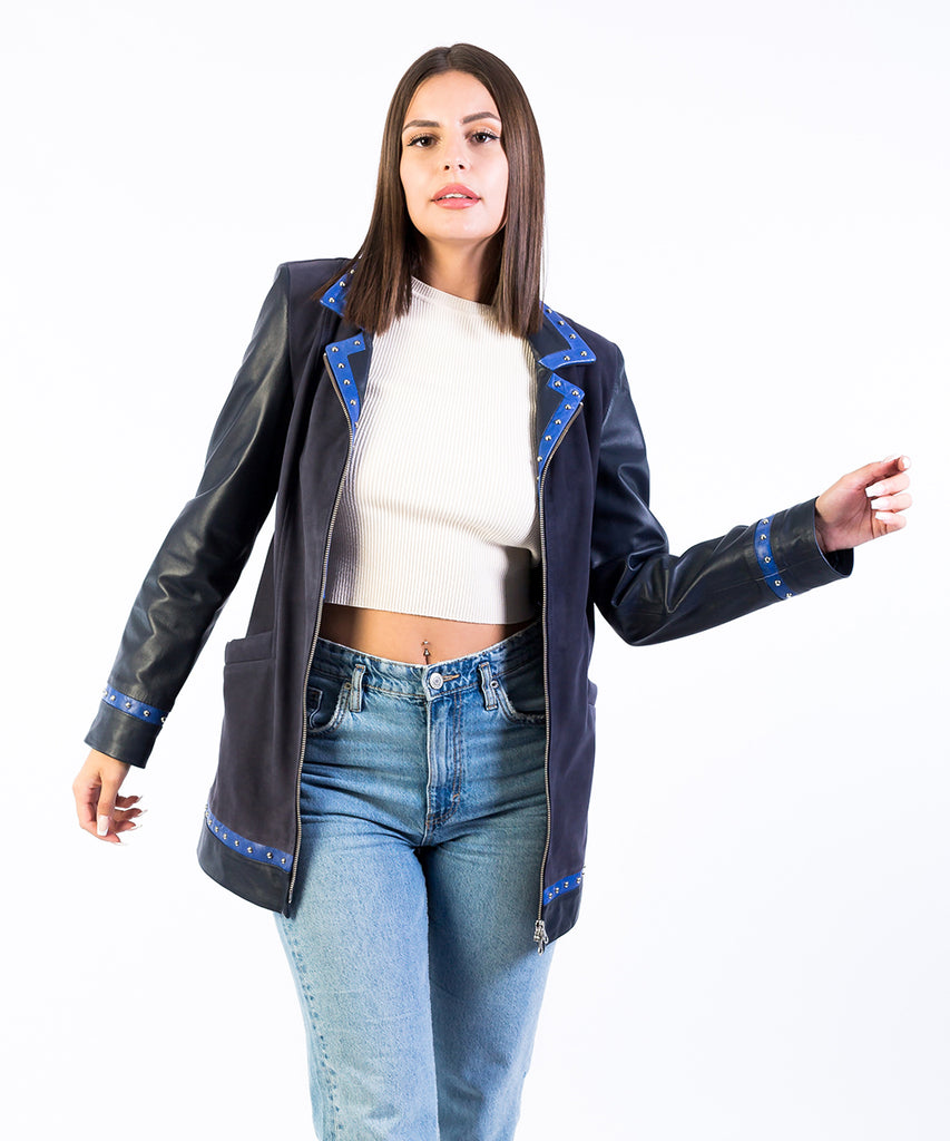 Levita piel napa tres cuartos