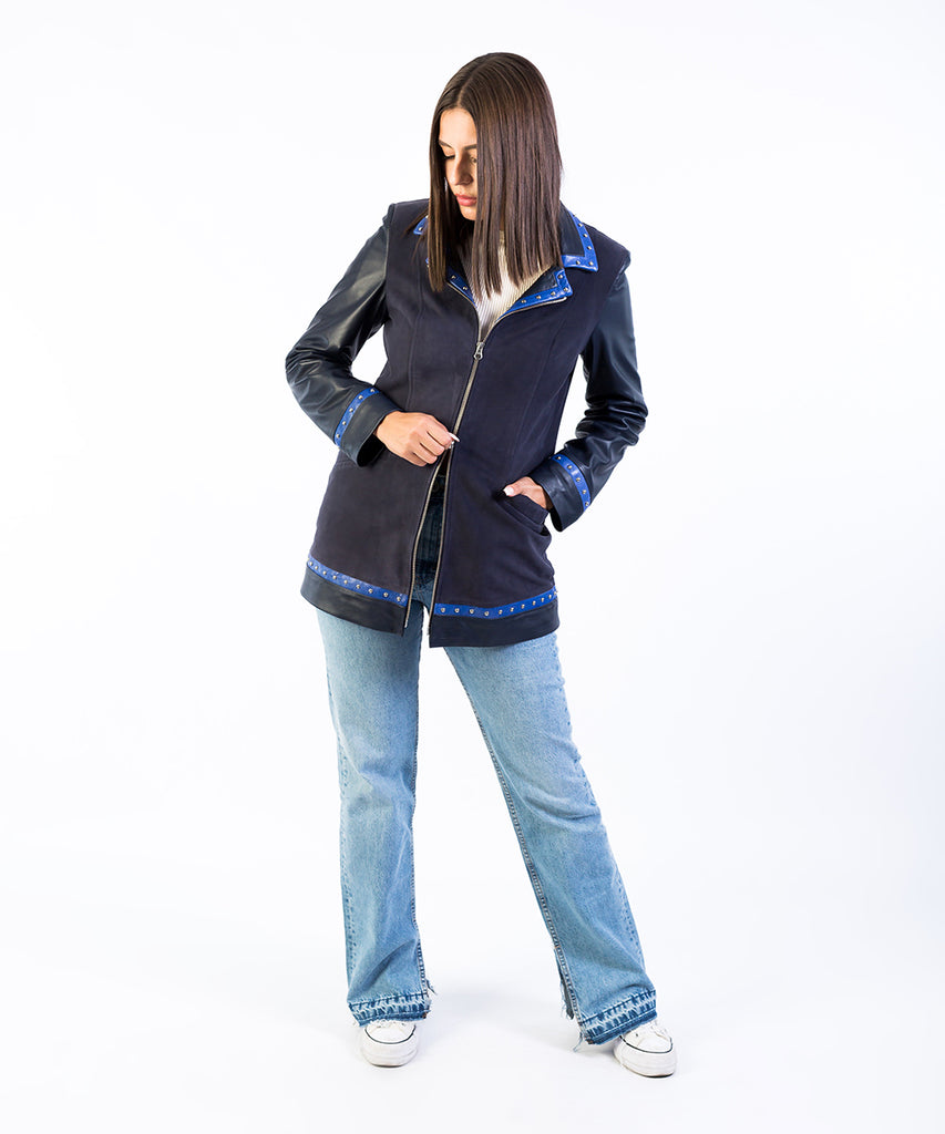 Levita piel napa tres cuartos