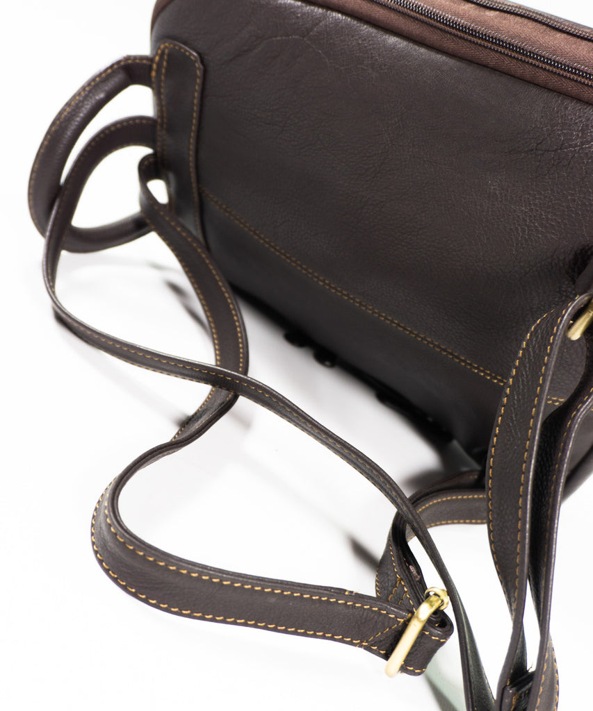 Mochila cuero marrón