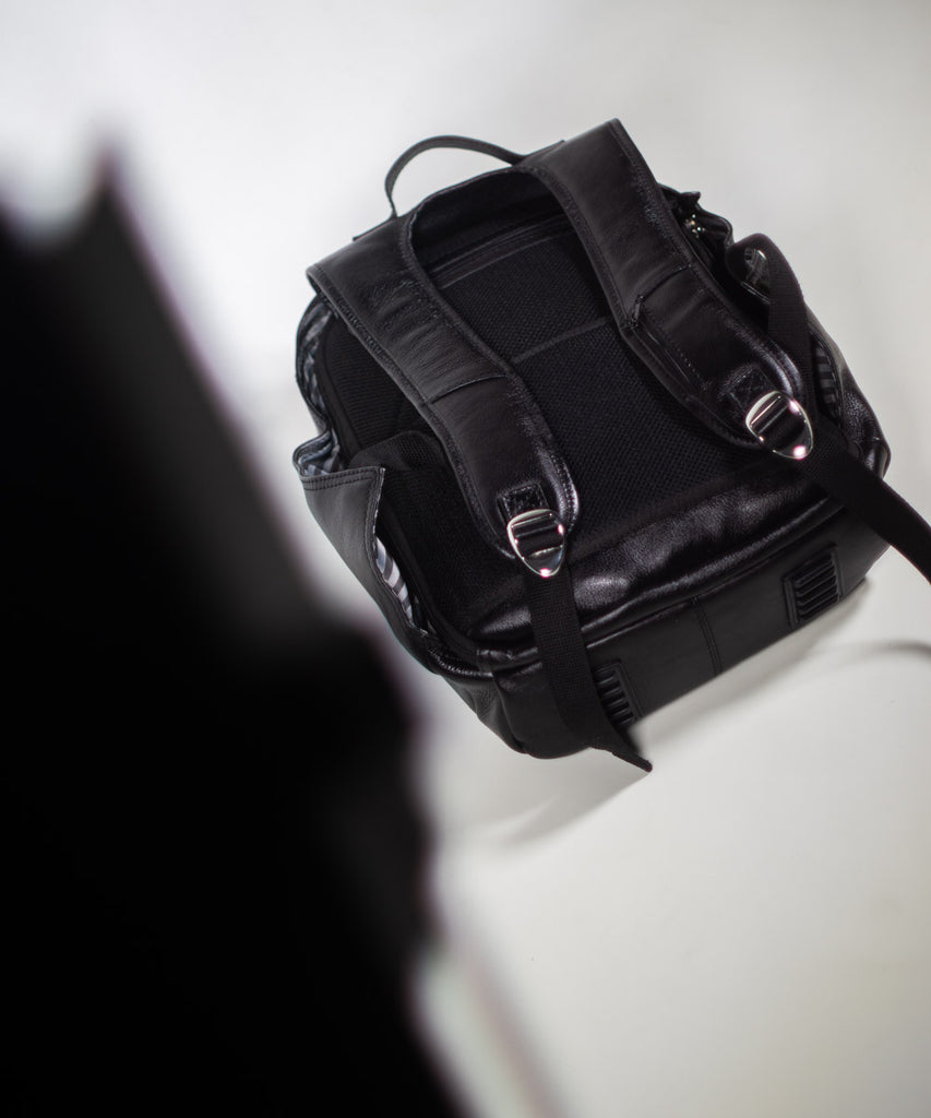 Mochila anti-theft piel negro